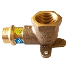 GOMITO FLANGIATO F X FIL. RP ACQUA/GAS Diam. 22 x 3/4