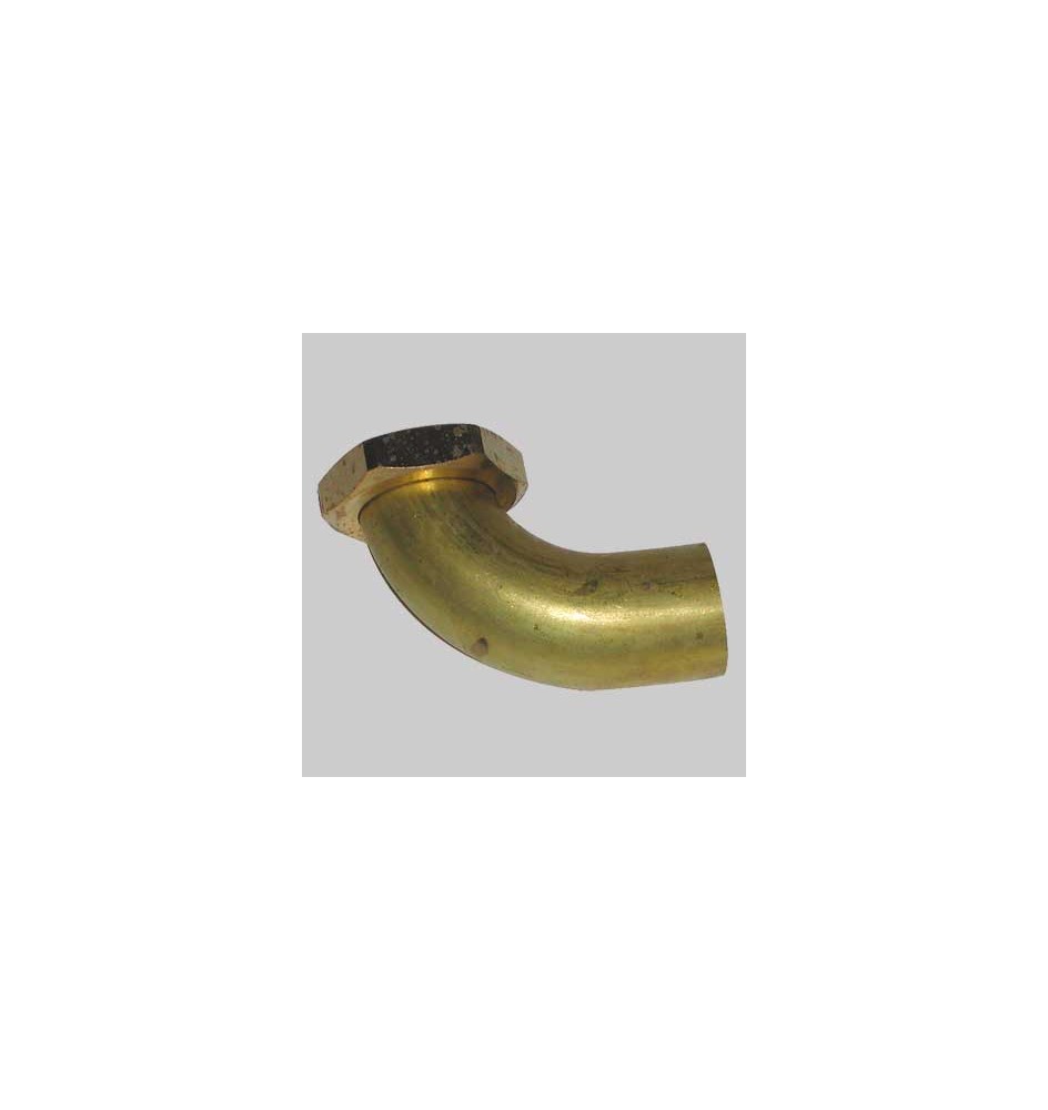 CODOLO CURVO IN OTTONE - 1"1/4 Ø 32