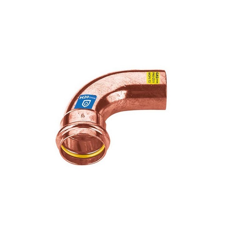 CURVA IN RAME A PRESSARE 90° MF ACQUA/GAS Diam. 18