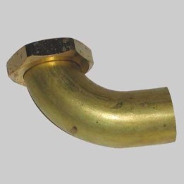 CODOLO CURVO IN OTTONE - 1"1/2 Ø 32