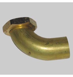 CODOLO CURVO IN OTTONE - 1"1/2 Ø 32
