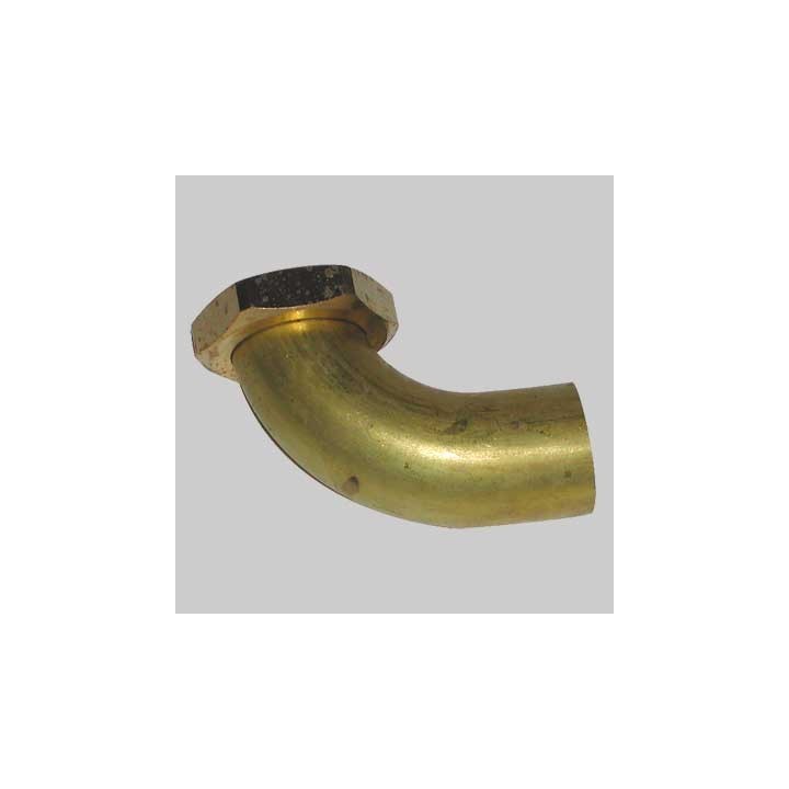 CODOLO CURVO IN OTTONE - 1"1/2 Ø 32