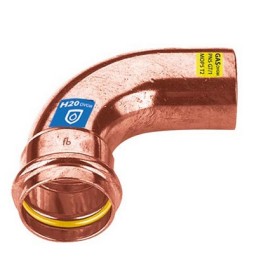 CURVA IN RAME A PRESSARE 90° MF ACQUA/GAS Diam. 22