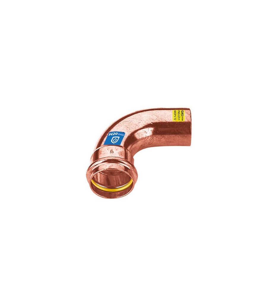 CURVA IN RAME A PRESSARE 90° MF ACQUA/GAS Diam. 22