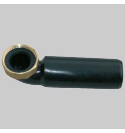 CODOLO CURVO IN PEHD CON DADO IN OTTONE - 1"1/4 Ø 40