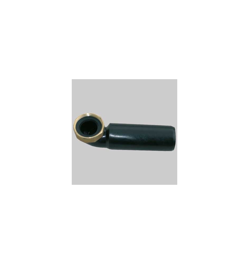 CODOLO CURVO IN PEHD CON DADO IN OTTONE - 1"1/4 Ø 40