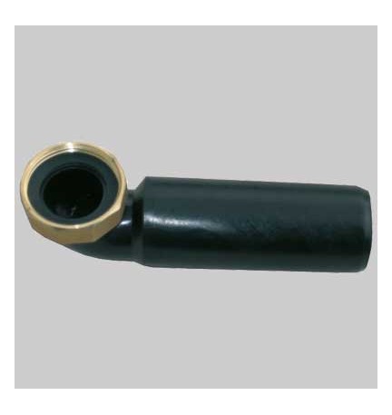 CODOLO CURVO IN PEHD CON DADO IN OTTONE - 1"1/4 Ø 40
