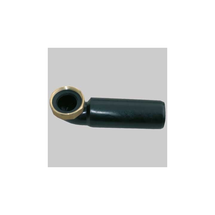 CODOLO CURVO IN PEHD CON DADO IN OTTONE - 1"1/4 Ø 40