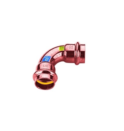 CURVA IN RAME A PRESSARE 90° FF ACQUA/GAS Diam. 12