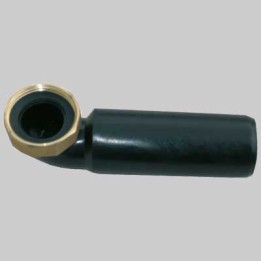 CODOLO CURVO IN PEHD CON DADO IN OTTONE - 1"1/2 Ø 40