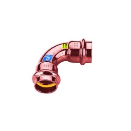 CURVA IN RAME A PRESSARE 90° FF ACQUA/GAS Diam. 22