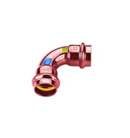 CURVA IN RAME A PRESSARE 90° FF ACQUA/GAS Diam. 22