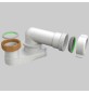 SIFONE RIBASSATO ORIENTABILE PER COLONNA VASCA - 1"1/2 x 40