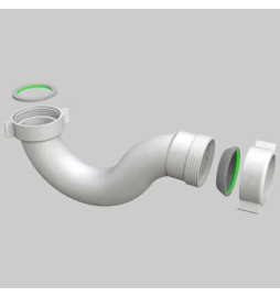 SIFONE VASCA AUTOPULENTE IN POLIPROPILENE PP - 1"1/2