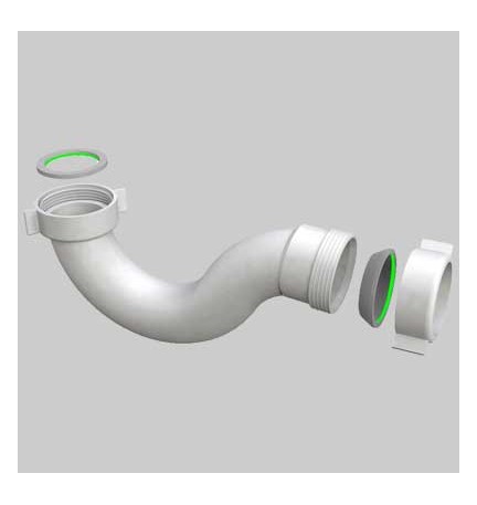SIFONE VASCA AUTOPULENTE IN POLIPROPILENE PP - 1"1/2