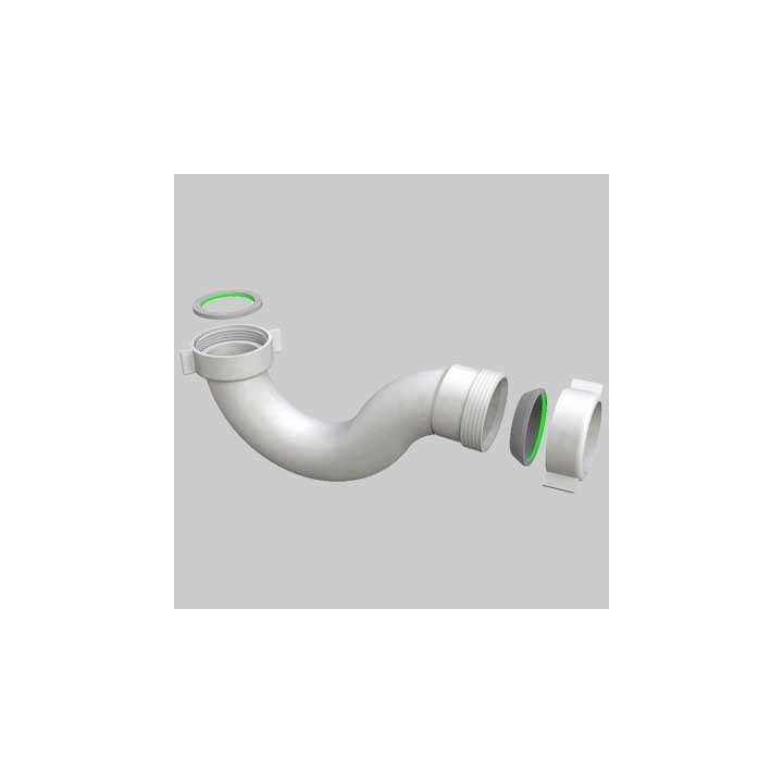SIFONE VASCA AUTOPULENTE IN POLIPROPILENE PP - 1"1/2