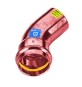CURVA IN RAME A PRESSARE 45° MF ACQUA/GAS Diam. 22