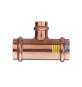 T RIDOTTO FFF IN RAME A PRESSARE ACQUA/GAS Diam. 28 x 22 x 28