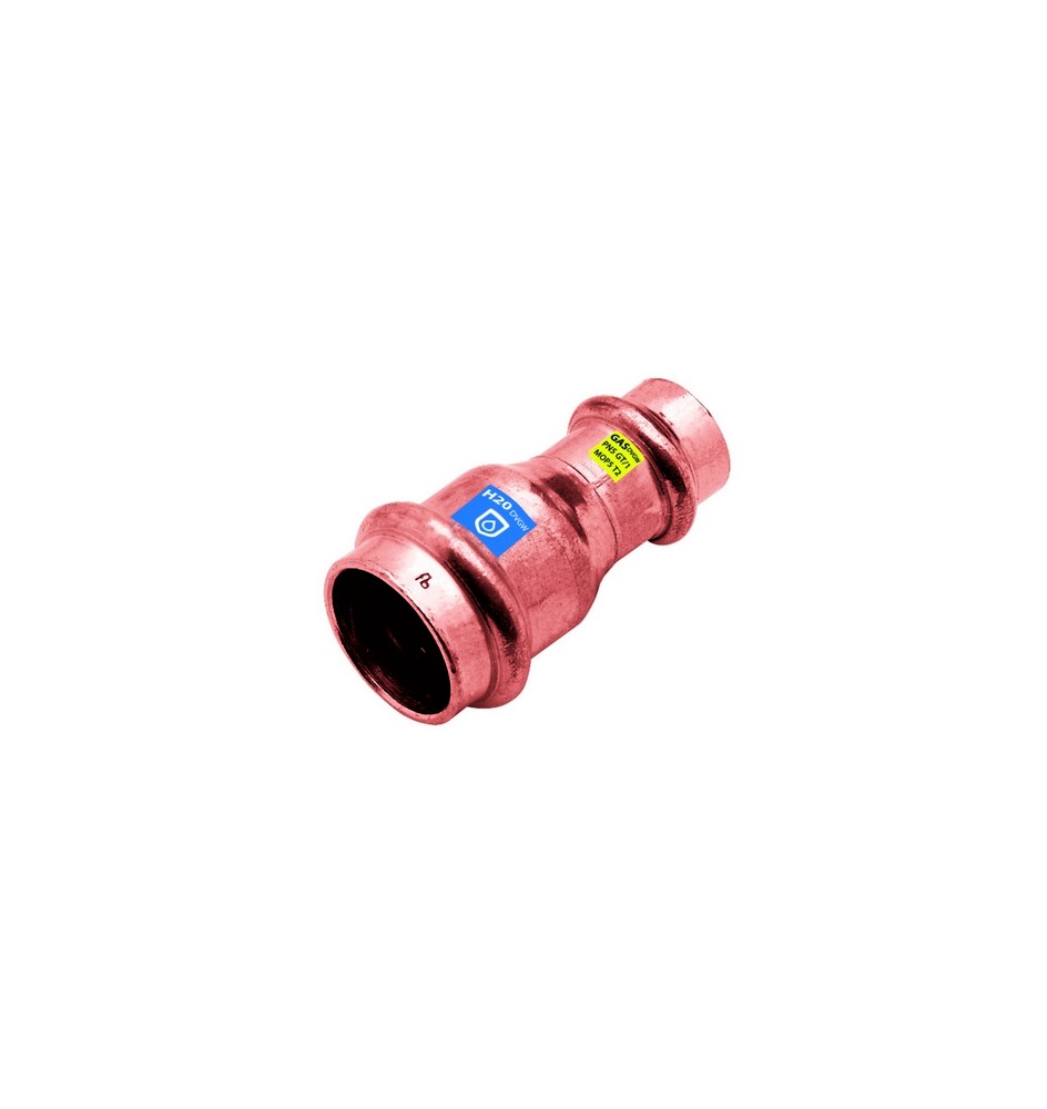 MANICOTTO DI RIDUZIONE FF IN RAME A PRESSARE ACQUA/GAS Diam. 18 x 15