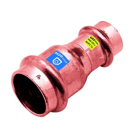 MANICOTTO DI RIDUZIONE FF IN RAME A PRESSARE ACQUA/GAS Diam. 22 x 15