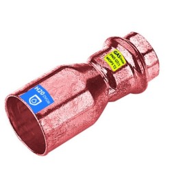 MANICOTTO DI RIDUZIONE MF IN RAME A PRESSARE ACQUA/GAS Diam. 22 x 15