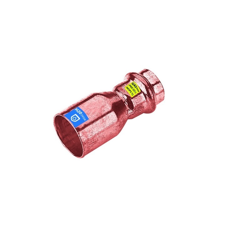 MANICOTTO DI RIDUZIONE MF IN RAME A PRESSARE ACQUA/GAS Diam. 22 x 18