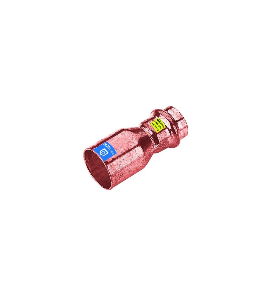 MANICOTTO DI RIDUZIONE MF IN RAME A PRESSARE ACQUA/GAS Diam. 28 x 22