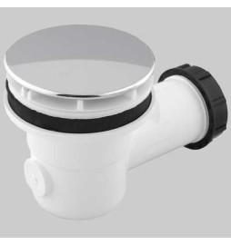 PILETTA PER PIATTO DOCCIA Ø 60 CON TAPPO ABS CROMATO - 40x 1"1/2