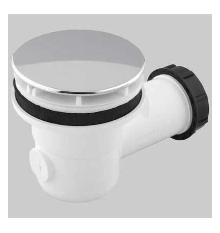 PILETTA PER PIATTO DOCCIA Ø 60 CON TAPPO ABS CROMATO - 40x 1"1/2