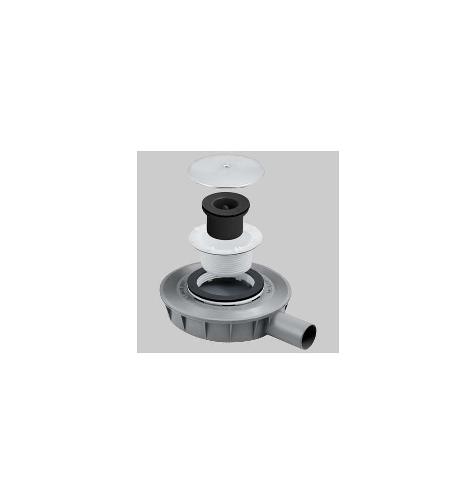 SIFONE ULTRA RIBASSATO PER PIATTI DOCCIA FILO PAVIMENTO - Scarico Ø 40