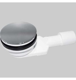 PILETTA PER PIATTO DOCCIA FORO 90 MM "SLIMMY" - Cromata