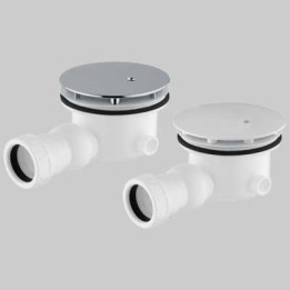 PILETTA DOCCIA FORO 90 MM CON SNODO - 1" 1/2 - 40 cover cromo