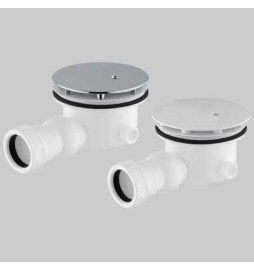 PILETTA DOCCIA FORO 90 MM CON SNODO - 1" 1/2 - 40 cover cromo