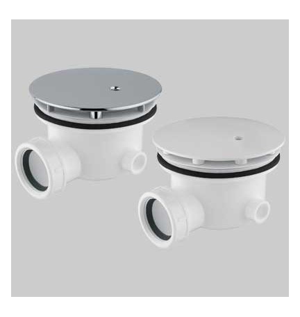 PILETTA PER DOCCIA MINIMALE FORO 90 MM - 40 x 1"1/2 cover cromo