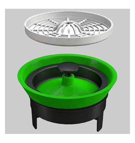 VALVOLA ANTI ODORE PER POZZETTI A PAVIMENTO - Abs + silicone