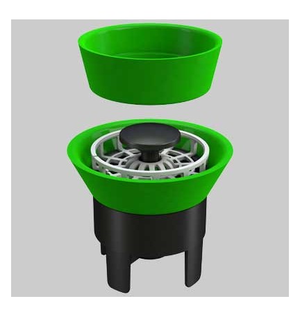 VALVOLA ANTI ODORE Ø50 UNIVERSALE - Abs + silicone