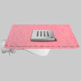 CHIUSINO 10 X 10 PER DOCCIA CON GUAINA - cm 10x10 - guaina 1x2