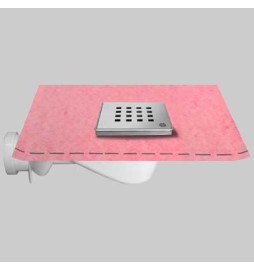 CHIUSINO 10 X 10 PER DOCCIA CON GUAINA - cm 10x10 - guaina 1x2