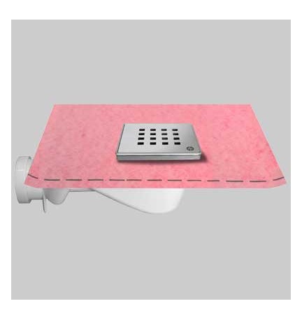 CHIUSINO 10 X 10 PER DOCCIA CON GUAINA - cm 10x10 - guaina 1x3