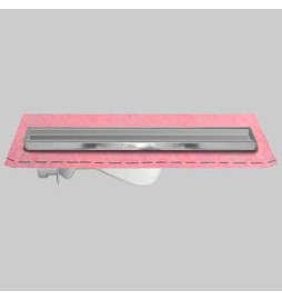 CANALETTA PER DOCCIA CON PORTA PIASTRELLA E GUAINA - Kit cm 75 - guaina 1 m²