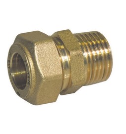 RACCORDO DIRITTO O-RING MASCHIO CONICO TIEMME GAS 1/2 x 16 -CONF