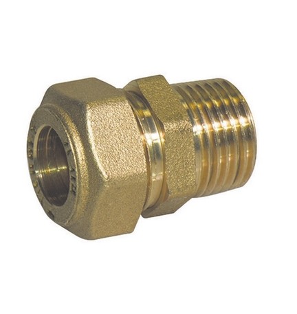 RACCORDO DIRITTO O-RING MASCHIO CONICO TIEMME GAS 1/2 x 16 -CONF