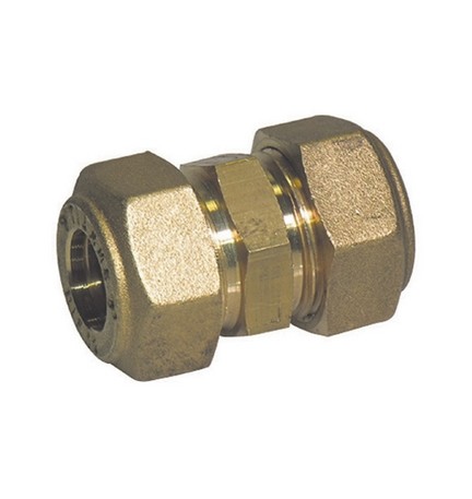 RACCORDO DIRITTO INTERMEDIO DOPPIO O-RING TIEMME GAS 22