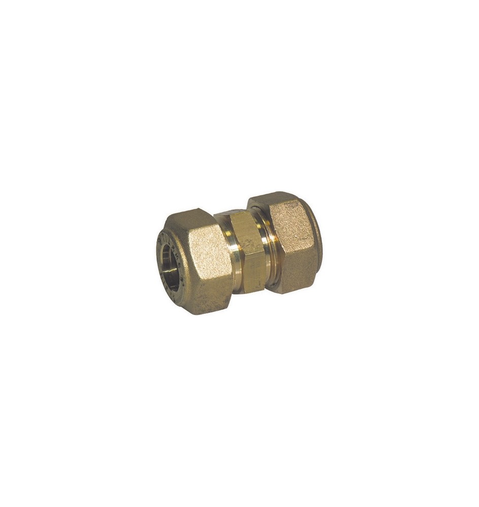 RACCORDO DIRITTO INTERMEDIO DOPPIO O-RING TIEMME GAS 12 -CONF
