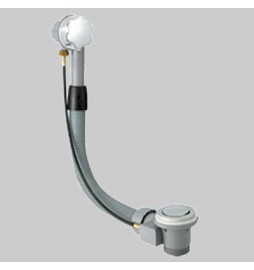 COLONNA SCARICO VASCA IN POLIPROPILENE - 1"1/2 c/erogazione L 45÷55 cm