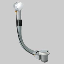 COLONNA SCARICO VASCA IN POLIPROPILENE - 1"1/2 a sedere L 56÷65 cm