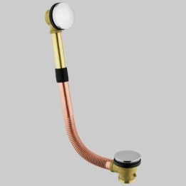 COLONNA SCARICO VASCA CON TAPPO A SCATTO - 1"1/2 a sedere L 56÷65 cm