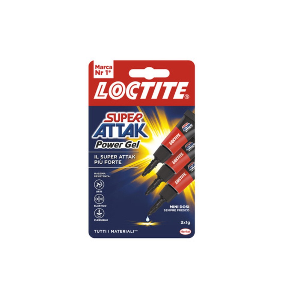 ADESIVO SUPER ATTAK POWER GEL MINI DOSI 3X1 G