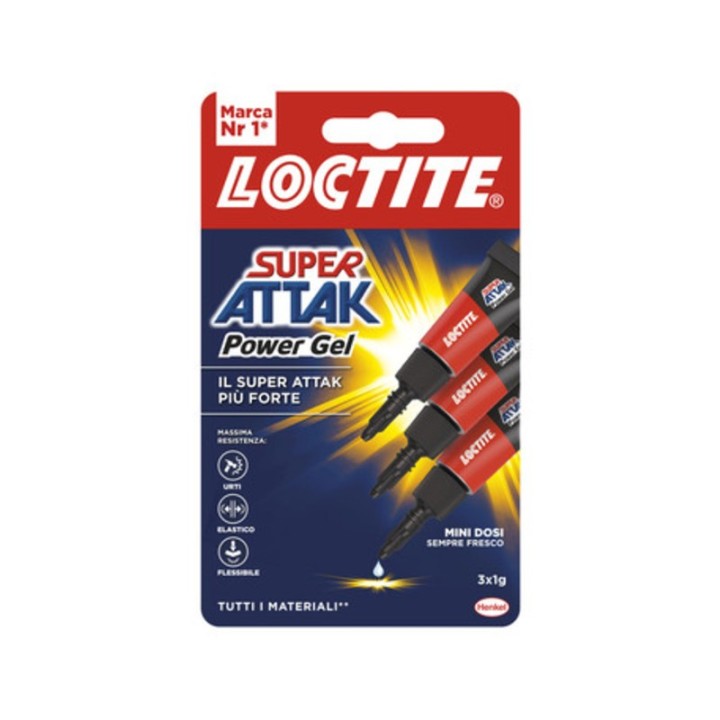 ADESIVO SUPER ATTAK POWER GEL MINI DOSI 3X1 G