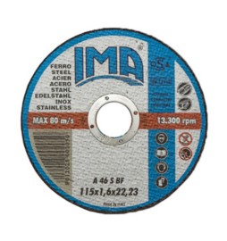 IMA DISCO P/FERRO PIANO D 115X1,6 MM CONF 5 PZ